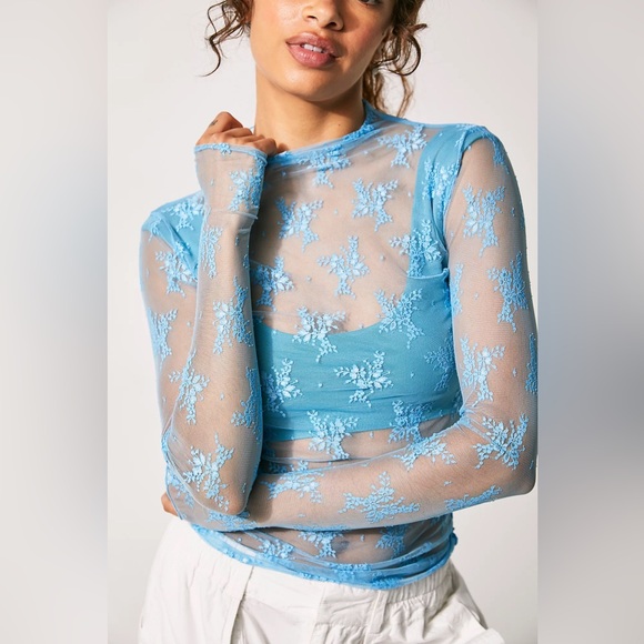 Free People| ‘Lady Lux’ Layering Top (BlueBell) - Picture 2 of 6